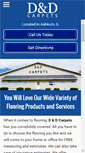 Mobile Screenshot of danddcarpets.net